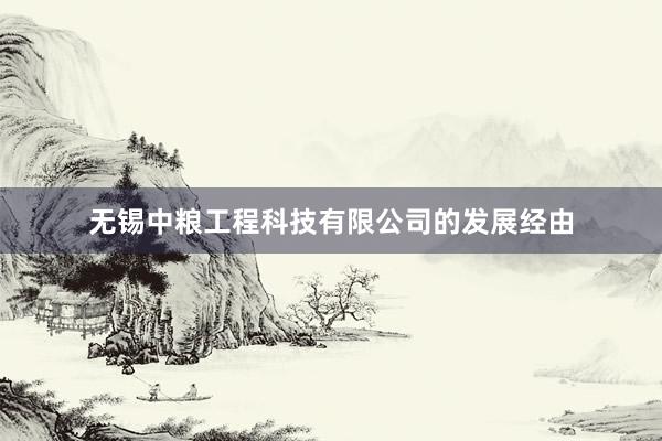 无锡中粮工程科技有限公司的发展经由