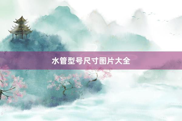 水管型号尺寸图片大全